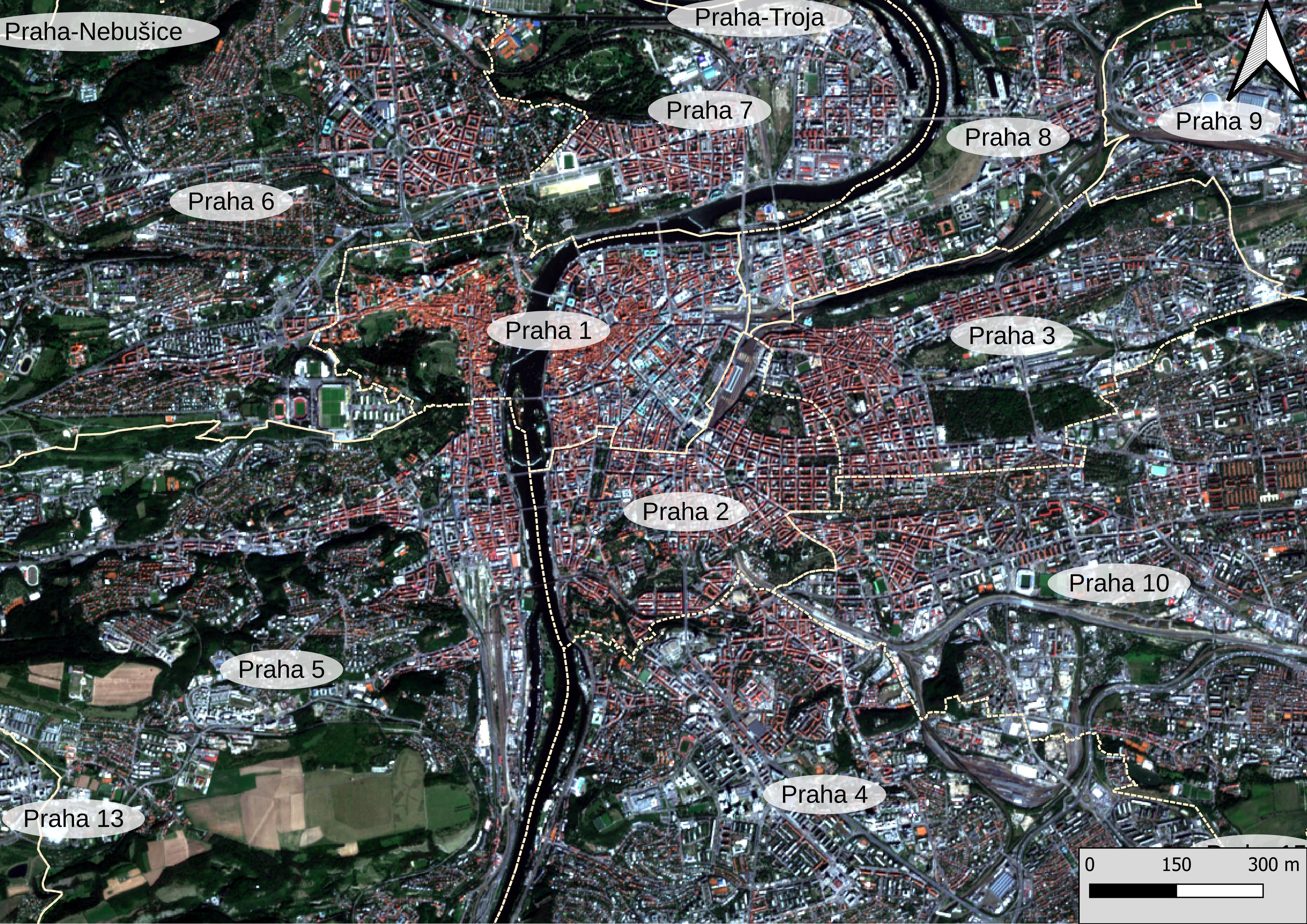 Sentinel-2 RBG Prague