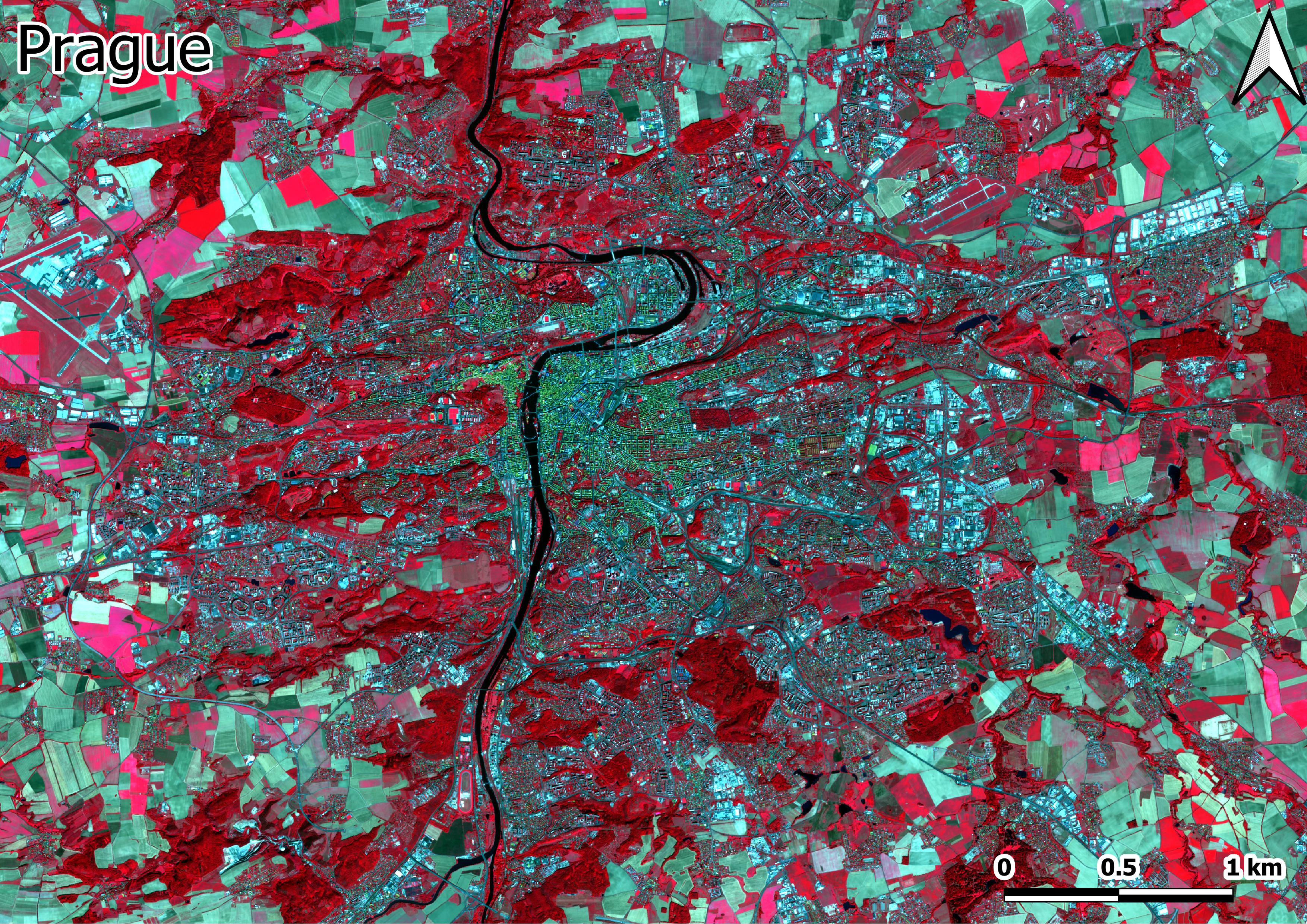 Sentinel-2 Color infrared